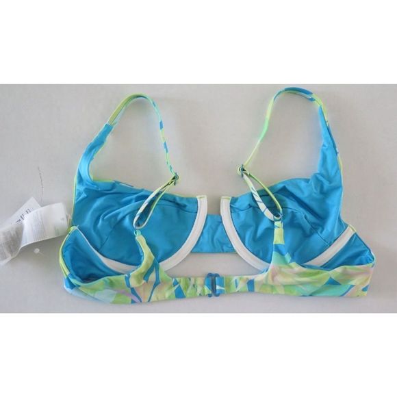 RVCA XT612RTU Women's Sz M Multicolor Tropix Underwire Bikini Top $60+ - Picture 2 of 3